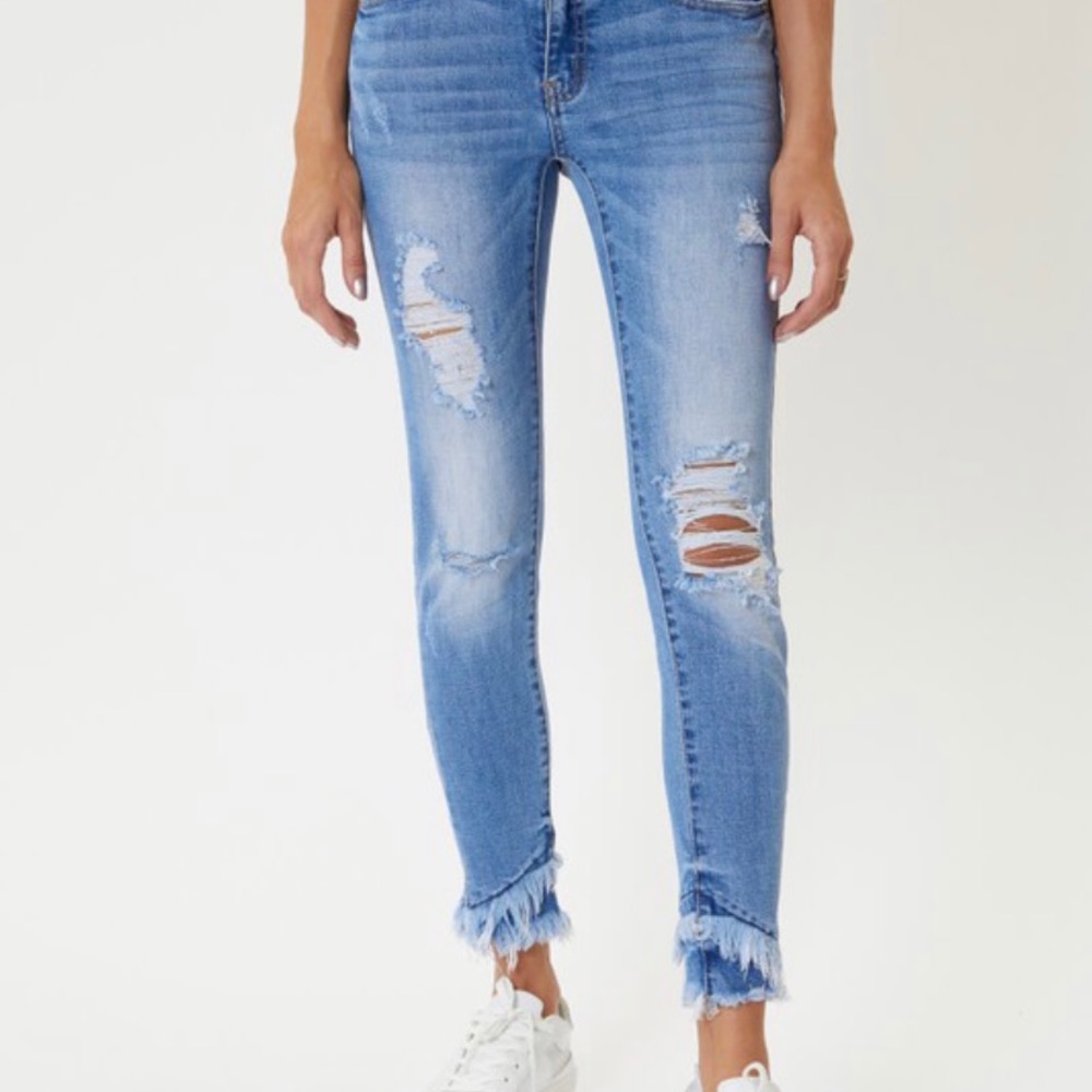 Mid Rise Ankle Skinny Jeans